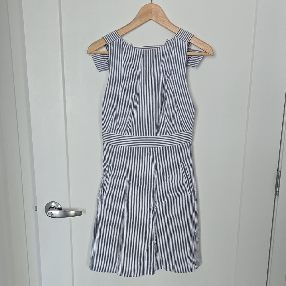 Striped Sleeveless And Backless Claudie Pierlot Dress
